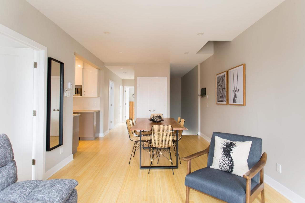 Trendy Little Italy 3 Bedroom Condo By Den Stays Montreal Bagian luar foto